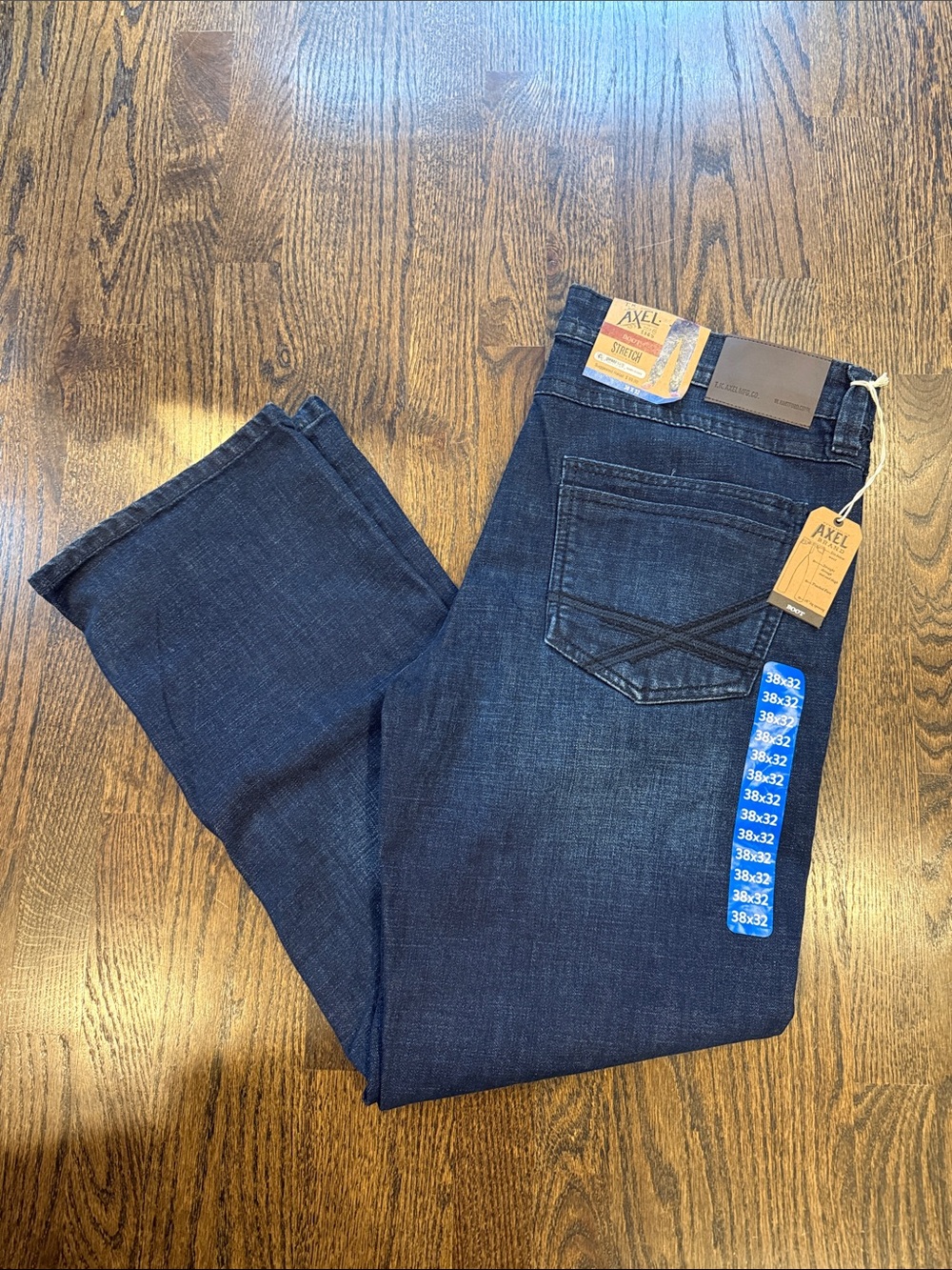 Axel 38x32 Stretch Dark Blue Men's Jeans